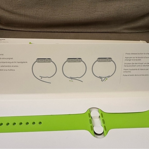 NWT Original Apple Watch Series 9 8 7 SE 38MM 40mm 41MM in Green Sport Band main image 9